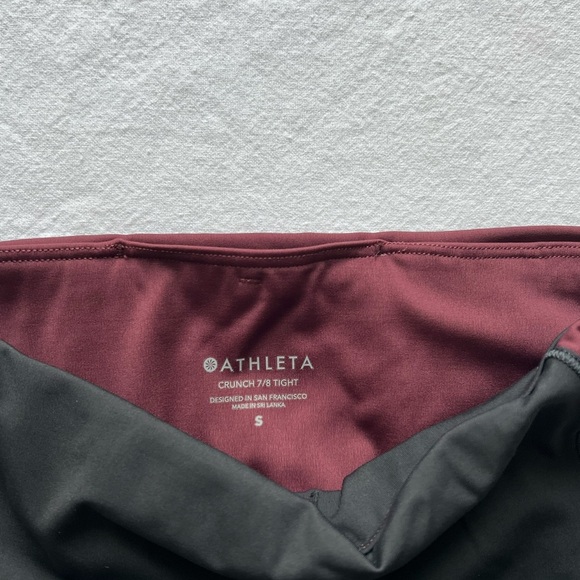 ATHLETA CRUNCH COLORBLOCK 7/8 LEGGINGS - Picture 3 of 5